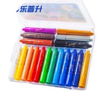 Rainbow Silky Wax Crayon Water Color Rotatable Crayon Water Soluble Kids Painting Crayon Set