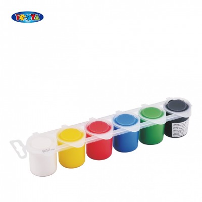 5 COLOR 25ML FINGER PAINT SET IN PLASTIC TUBE