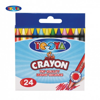 24 COLOR 8MM WASHABLE CRAYON SET