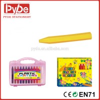 Nontoxic wax crayon,plastic crayon for art painting , erasable crayon